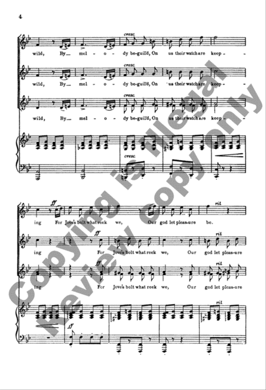 Philemon et Baucis: Bacchantes Chorus SSA scores gallery preview page 6