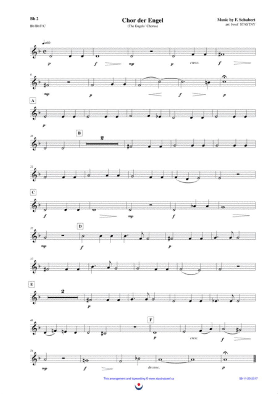 Chor der Engel (The Engels´ Chorus) Brass Ensemble scores gallery preview page 4