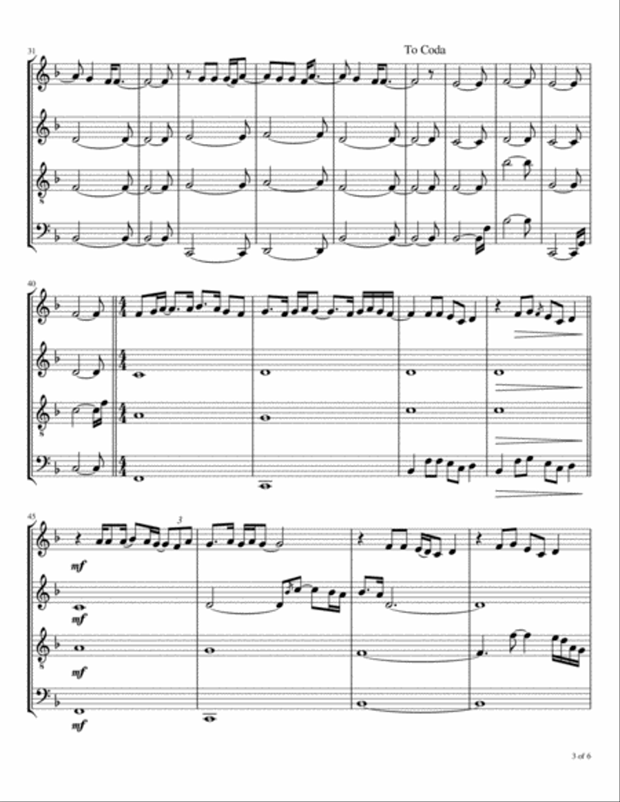 Edge Of The World Woodwind Quartet scores gallery preview page 4