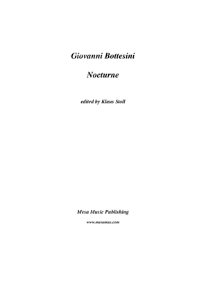Giovanni Bottesini, Nocturne, transcribed and edited by Klaus Stoll
