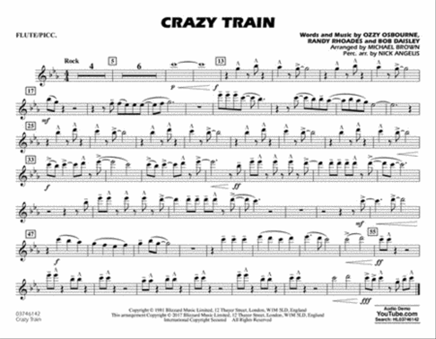 Crazy Train Marching Band scores gallery preview page 3