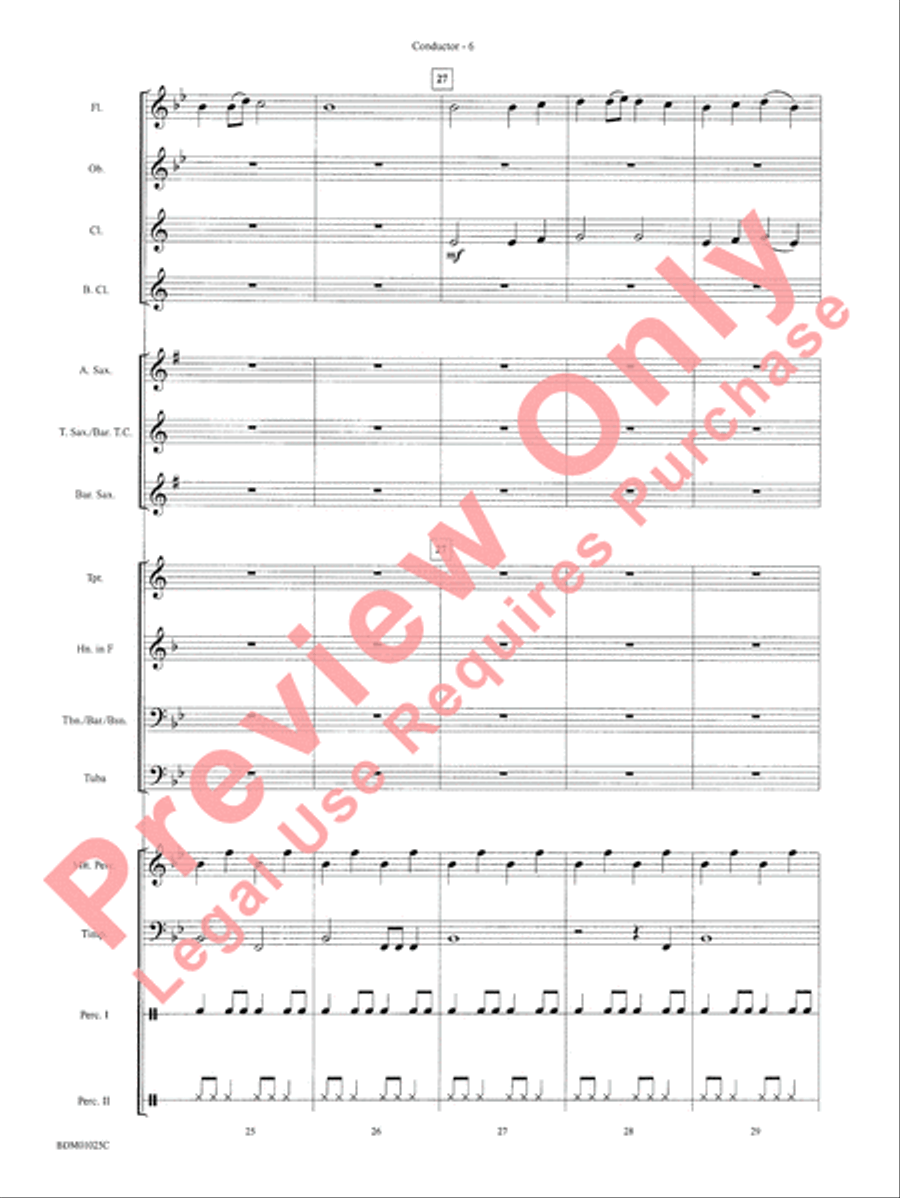 Vandivere Fanfare Concert Band scores gallery preview page 8