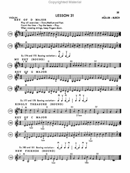 Muller-Rusch String Method Book 2 - Violin