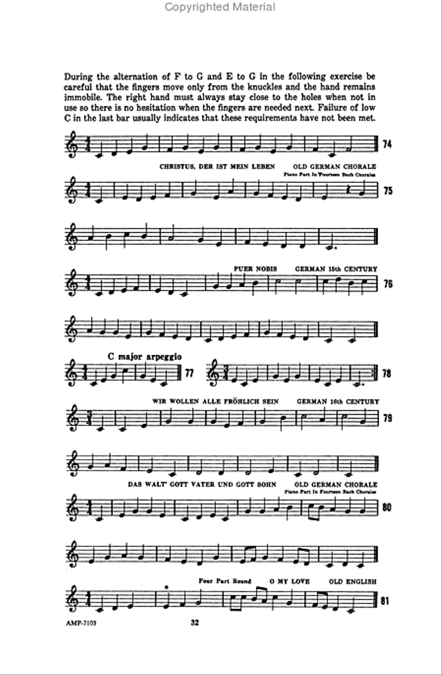 Basic Recorder Technique – Volume 1 Recorder scores gallery preview page 4