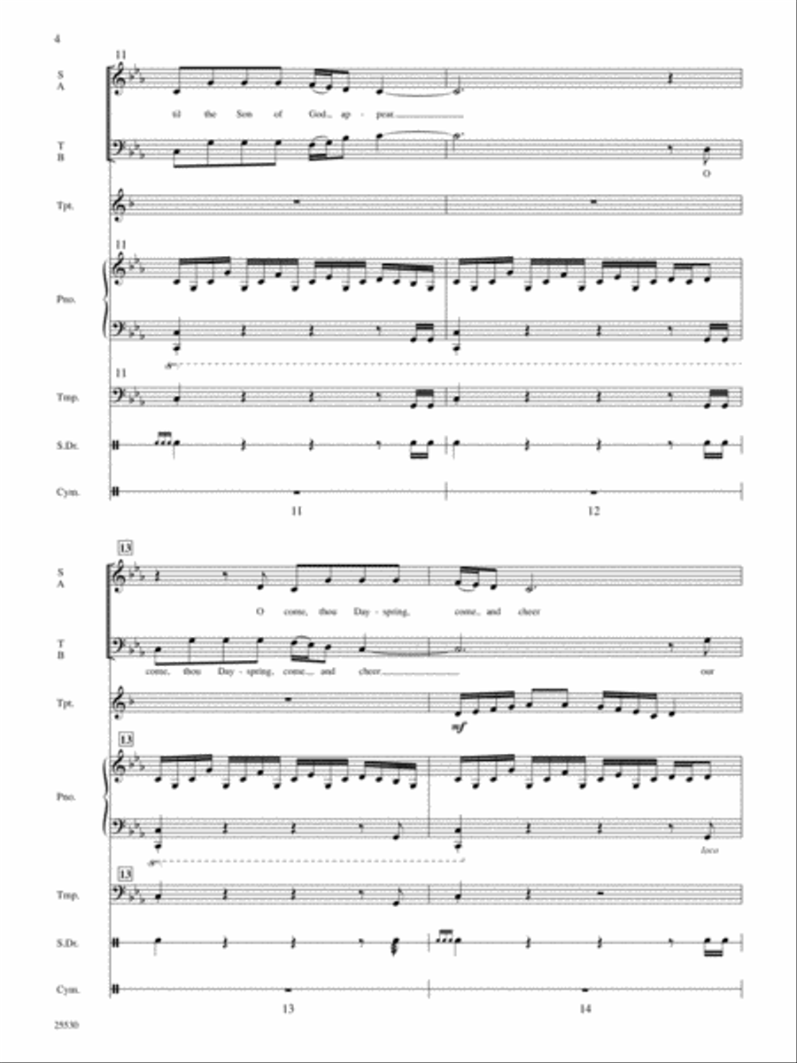 O Come, O Come, Emmanuel Choir scores gallery preview page 5