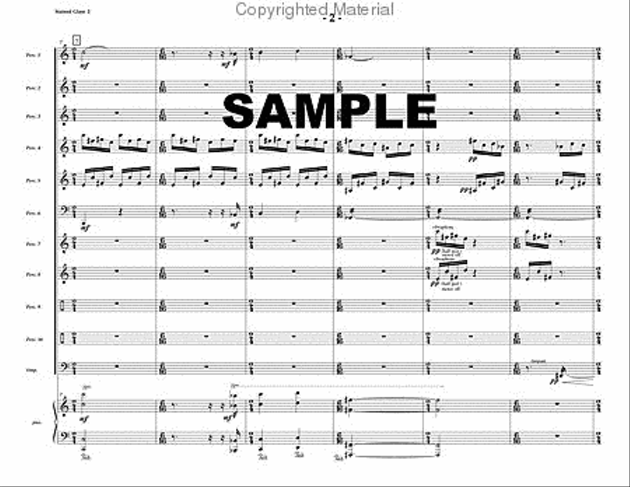 Stained Glass Percussion Ensemble scores gallery preview page 3