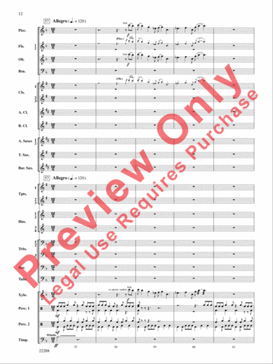 Mandjiani Concert Band scores gallery preview page 13