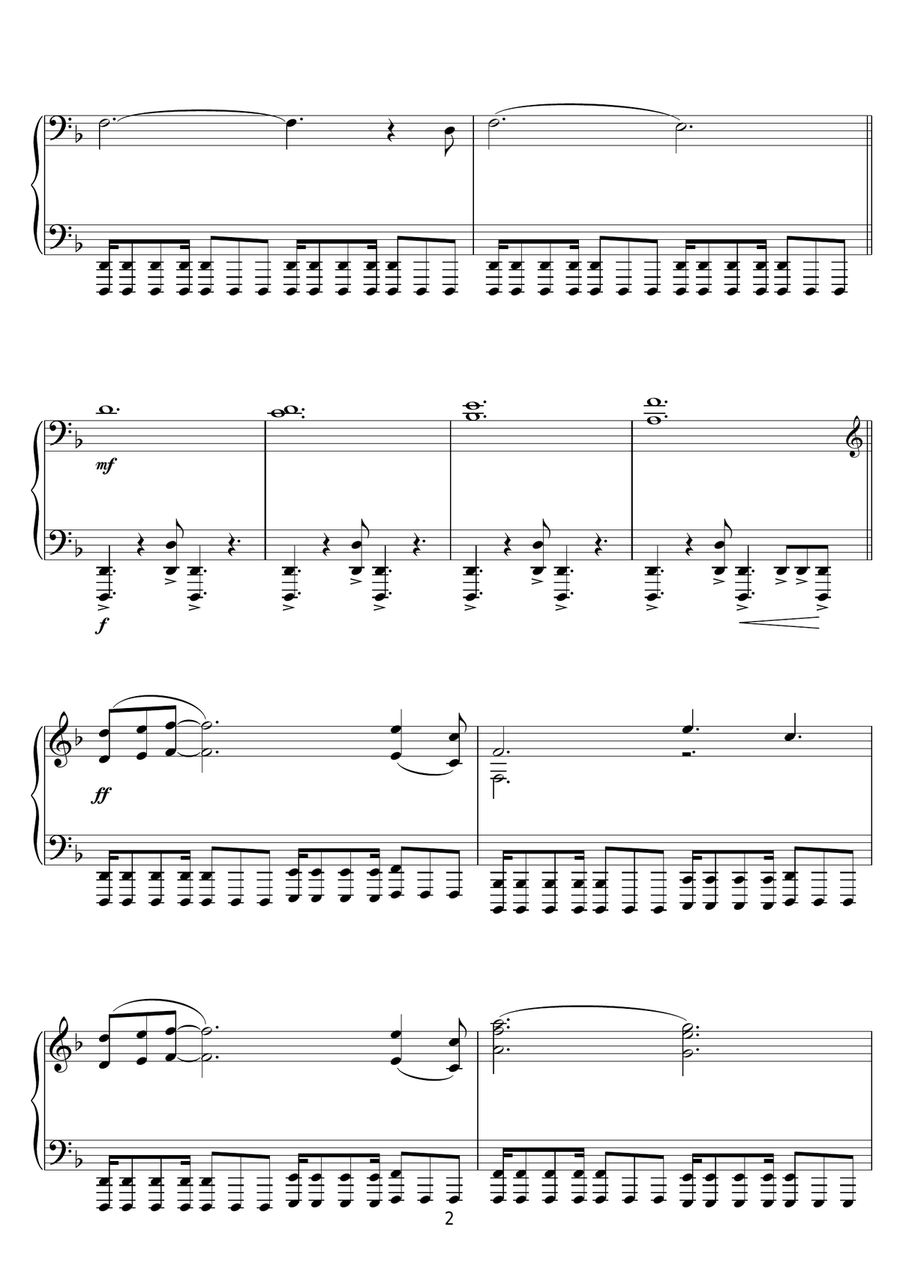 Terminator Theme Piano Solo scores gallery preview page 2