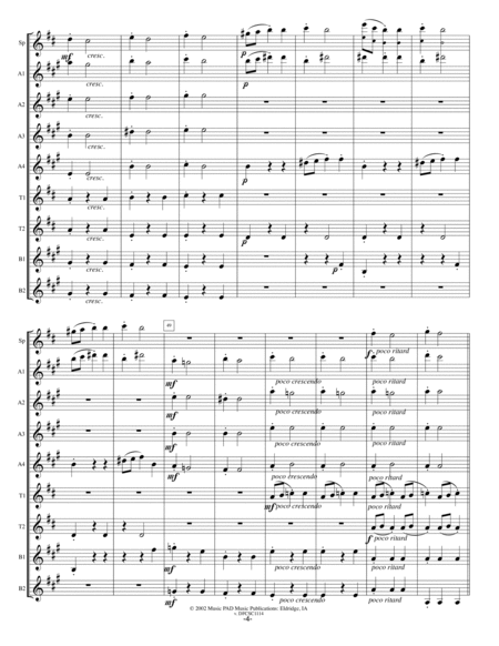Dvorak Front and Center (medley of Antonin Dvorak pieces set for saxophone choir) image number null