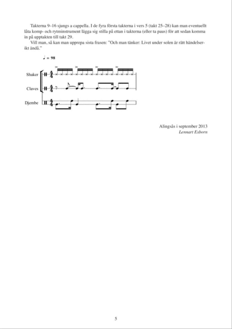 Livet under solen 4-Part scores gallery preview page 6