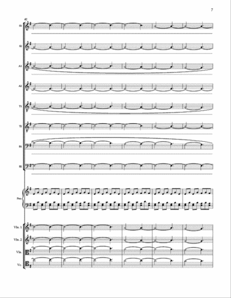 Dark Night of the Soul (Full Score and Instrumental Parts) Choir scores gallery preview page 8