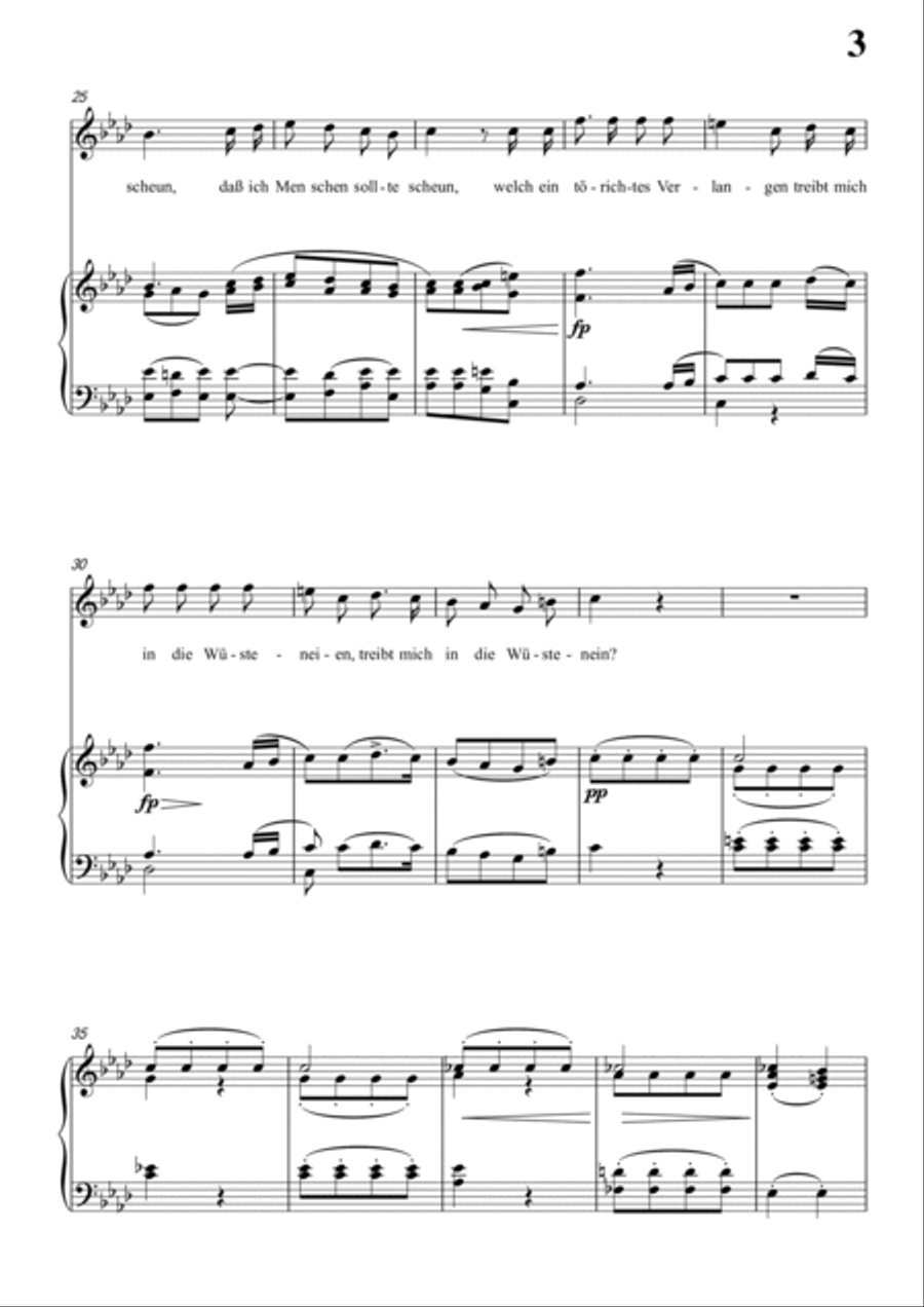 Schubert-Der Wegweiser,from 'Winterreise',Op.89(D.911) No.20 in #G minor,for Vocal and Pno Voice scores gallery preview page 4