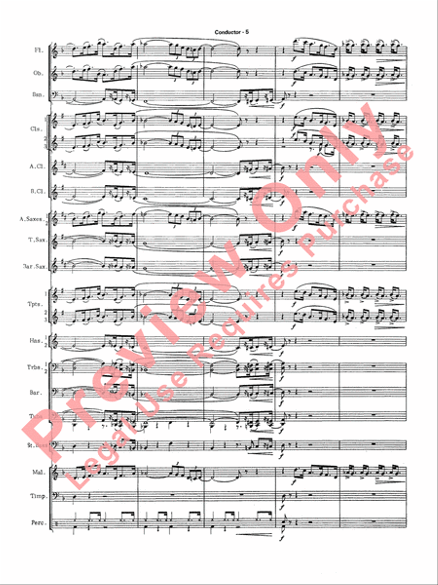 The Pink Panther Concert Band scores gallery preview page 8