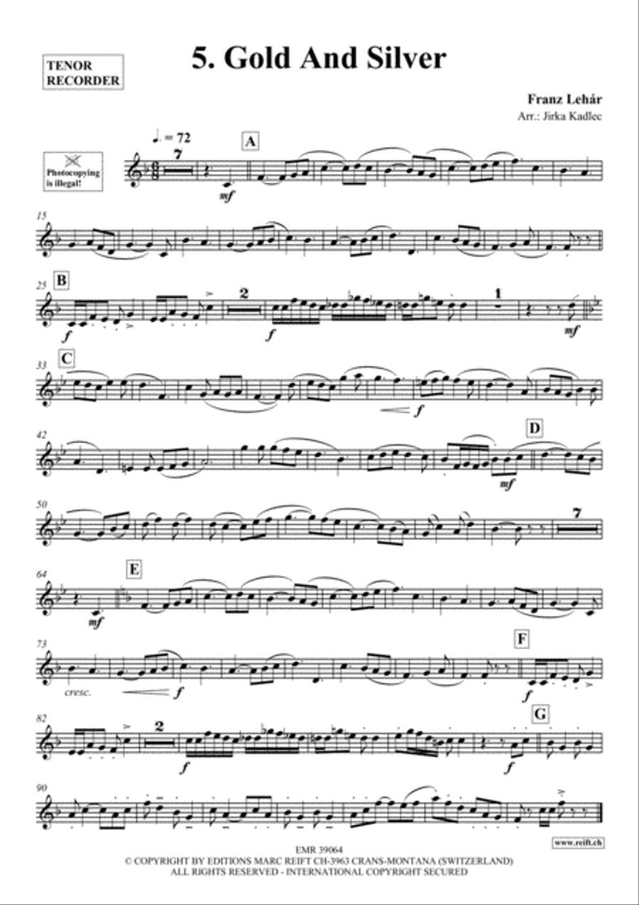 12 Greatest Dance Party Hits Tenor Recorder scores gallery preview page 6
