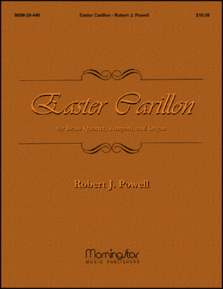 Book cover for Easter Carillon for Brass Quartet, Timpani, and Organ