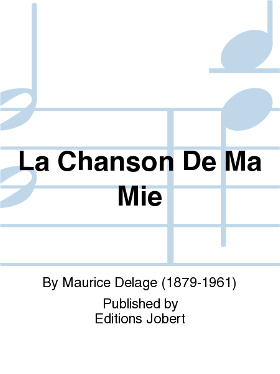 La Chanson De Ma Mie Soprano Voice scores gallery preview page 1