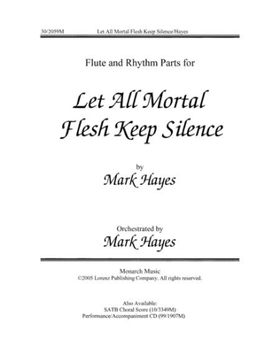 Book cover for Let All Mortal Flesh Keep Silence - Flute/Rhythm