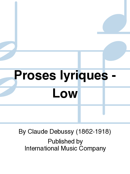Proses Lyriques (F. & E.) - Low