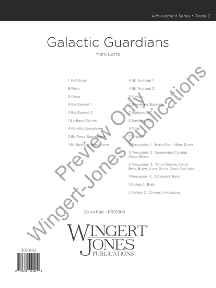Galactic Guardians Concert Band scores gallery preview page 2