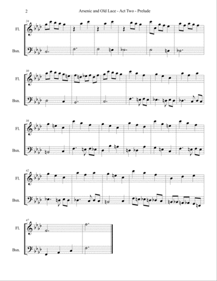 Arsenic and Old Lace - Incidental Music Small Ensemble scores gallery preview page 6