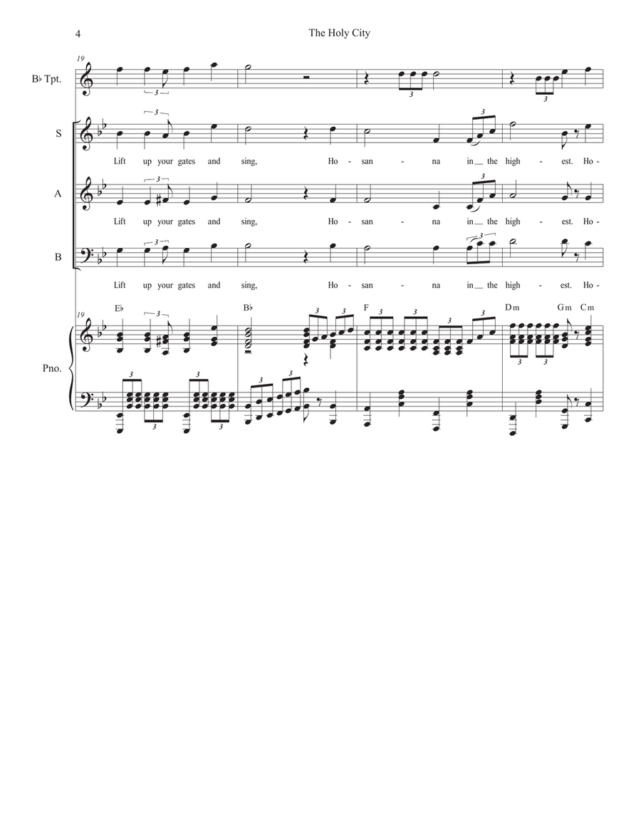 The Holy City (Vocal Trio - (SAB) The Holy City (Vocal Trio - (SAB) 3-Part scores gallery preview page 4