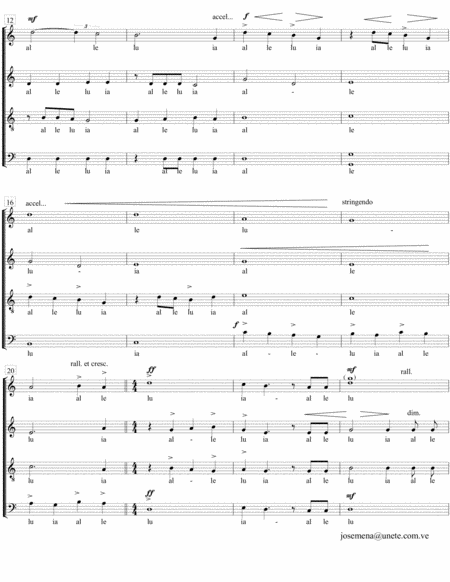 Alleluia Choir - Digital Sheet Music