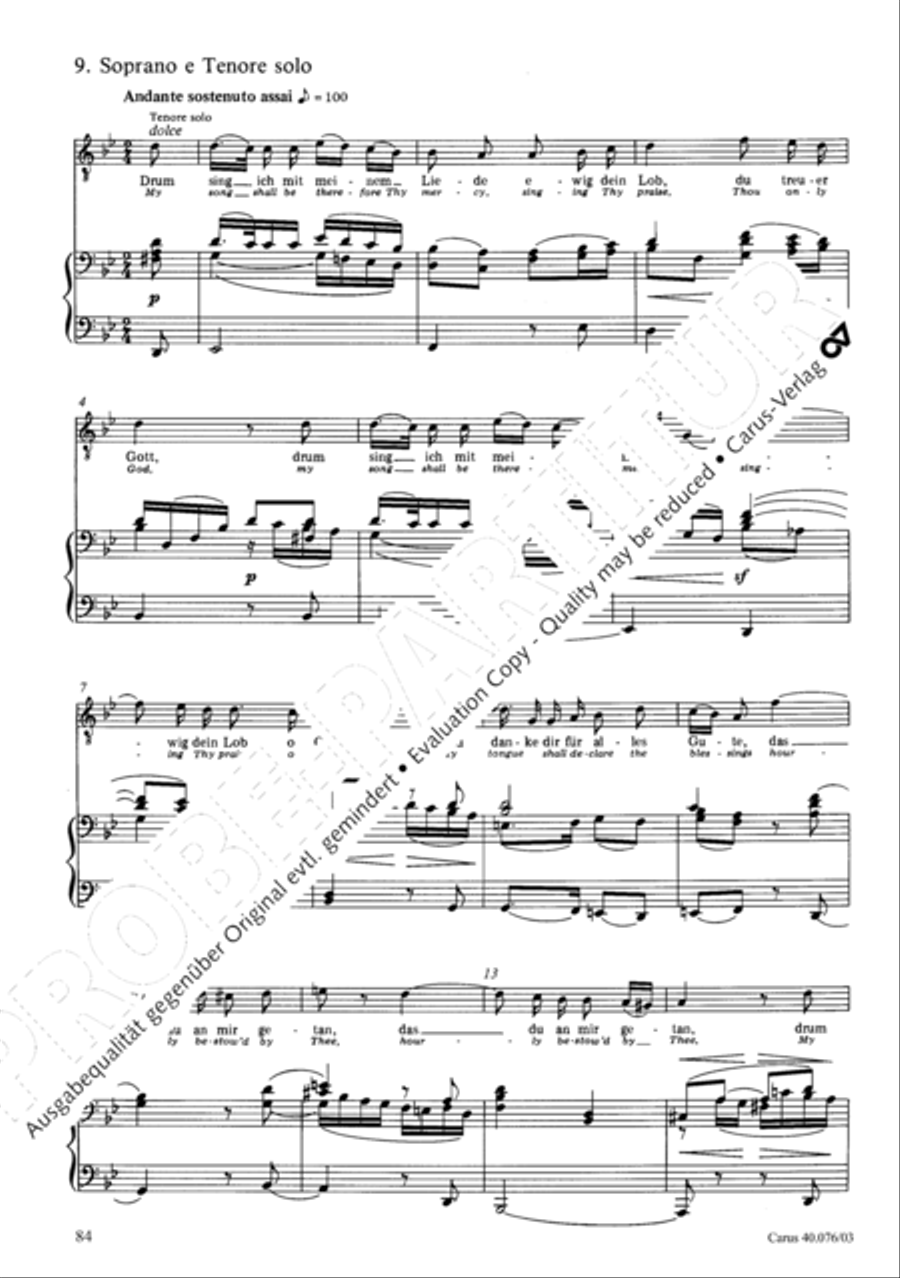 Hymn of Praise, MWV A 18 SSAATB scores gallery preview page 85