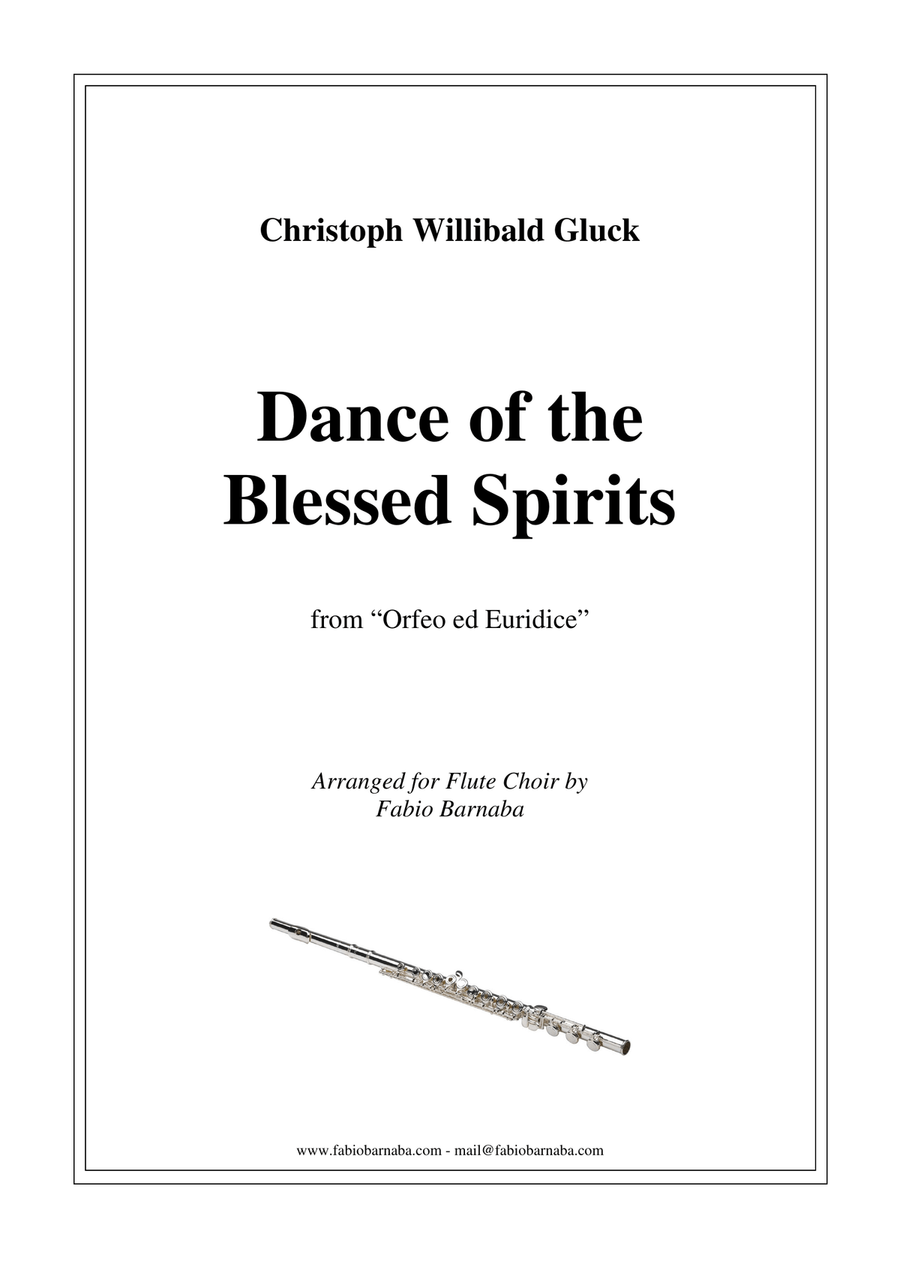 Dance of the Blessed Spirits (from Orfeo ed Euridice) - for Flute Choir Flute Choir scores gallery preview page 1