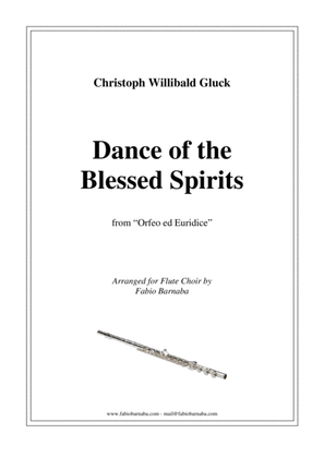 Book cover for Dance of the Blessed Spirits (from Orfeo ed Euridice) - for Flute Choir