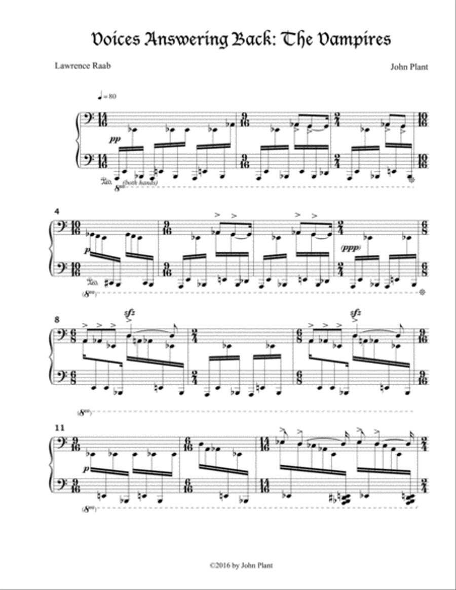 Voices Answering Back: The Vampires TTBB scores gallery preview page 4