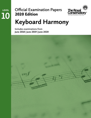 Book cover for Official Examination Papers: Level 10 Keyboard Harmony