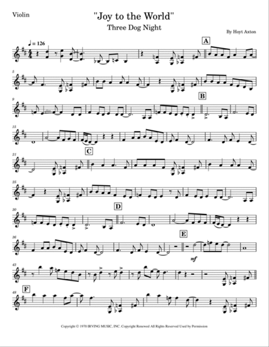 Joy To The World String Trio scores gallery preview page 6