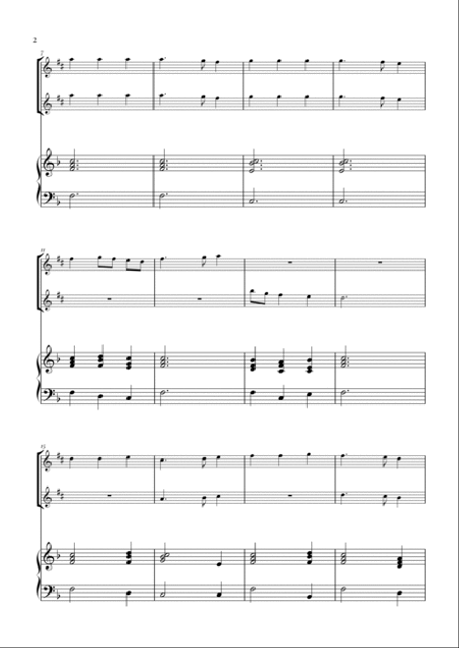 My Country 'Tis of Thee (America) Woodwind Duet scores gallery preview page 2