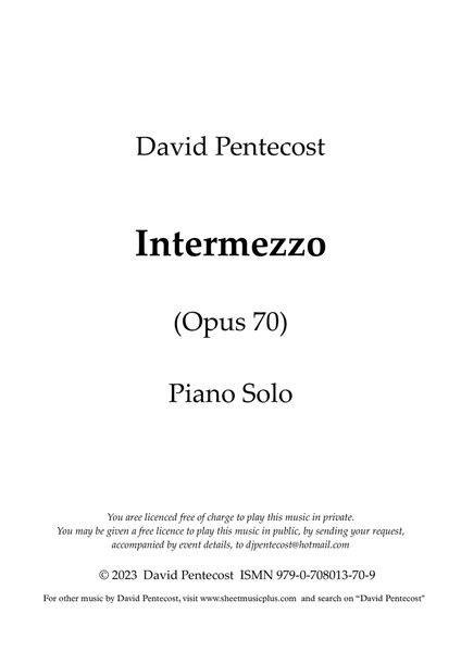 Intermezzo, Op.70