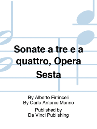 Sonate a tre e a quattro, Opera Sesta
