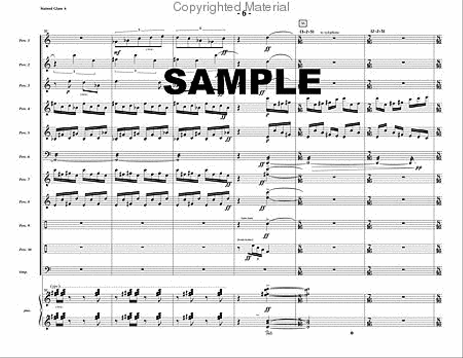 Stained Glass Percussion Ensemble scores gallery preview page 7