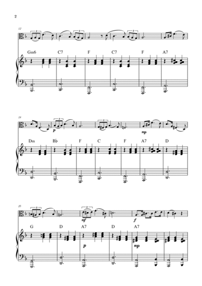 Serenade | Schubert | Viola | Piano | Chords image number null
