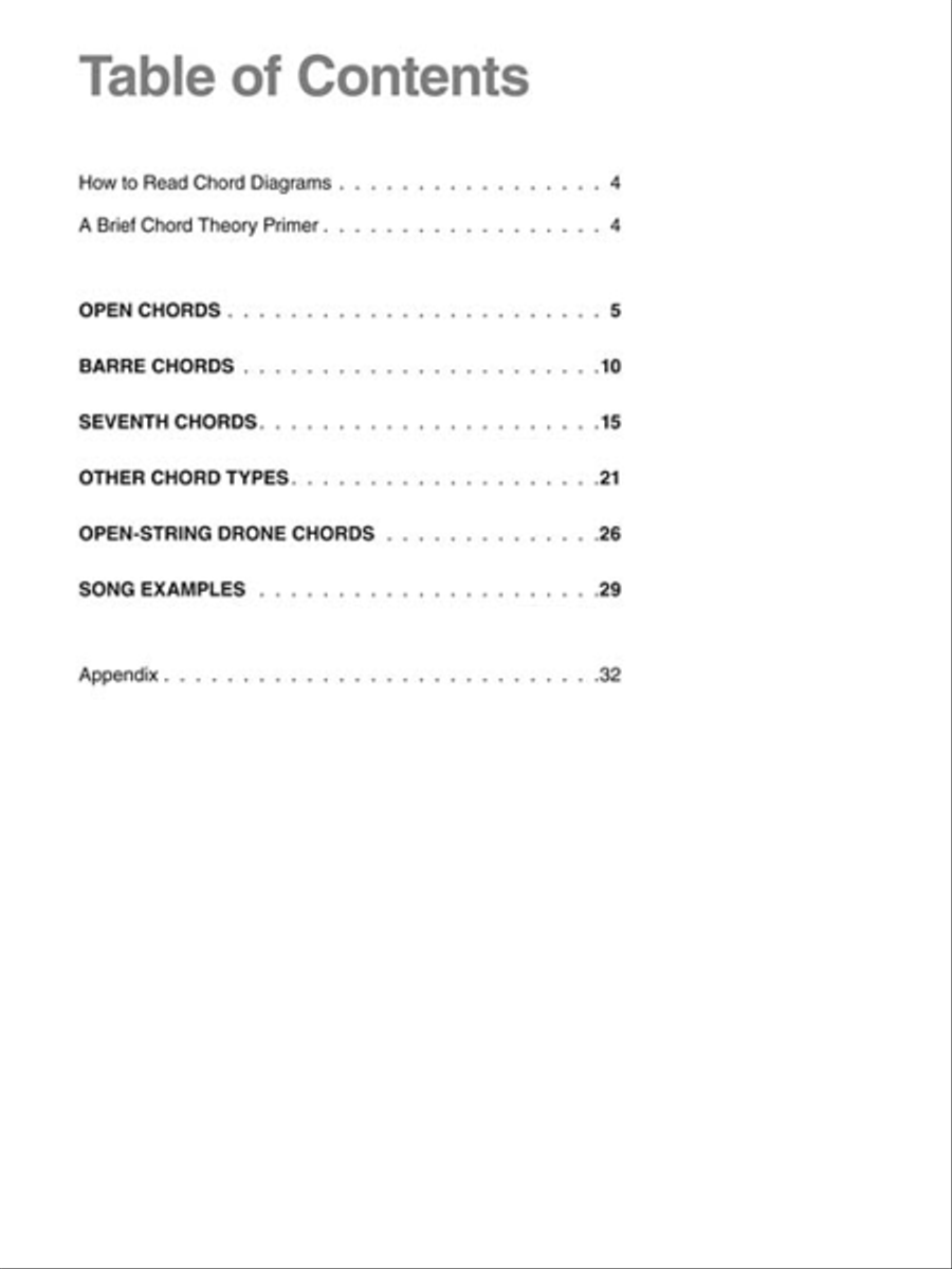 Acoustic Guitar Chords Acoustic Guitar scores gallery preview page 3