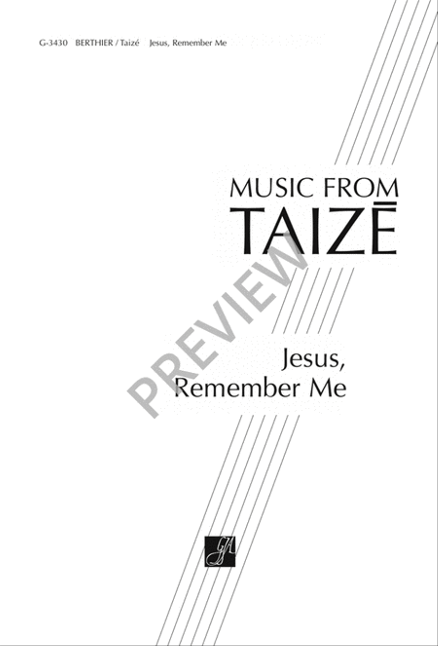 Jesus, Remember Me 4-Part scores gallery preview page 2