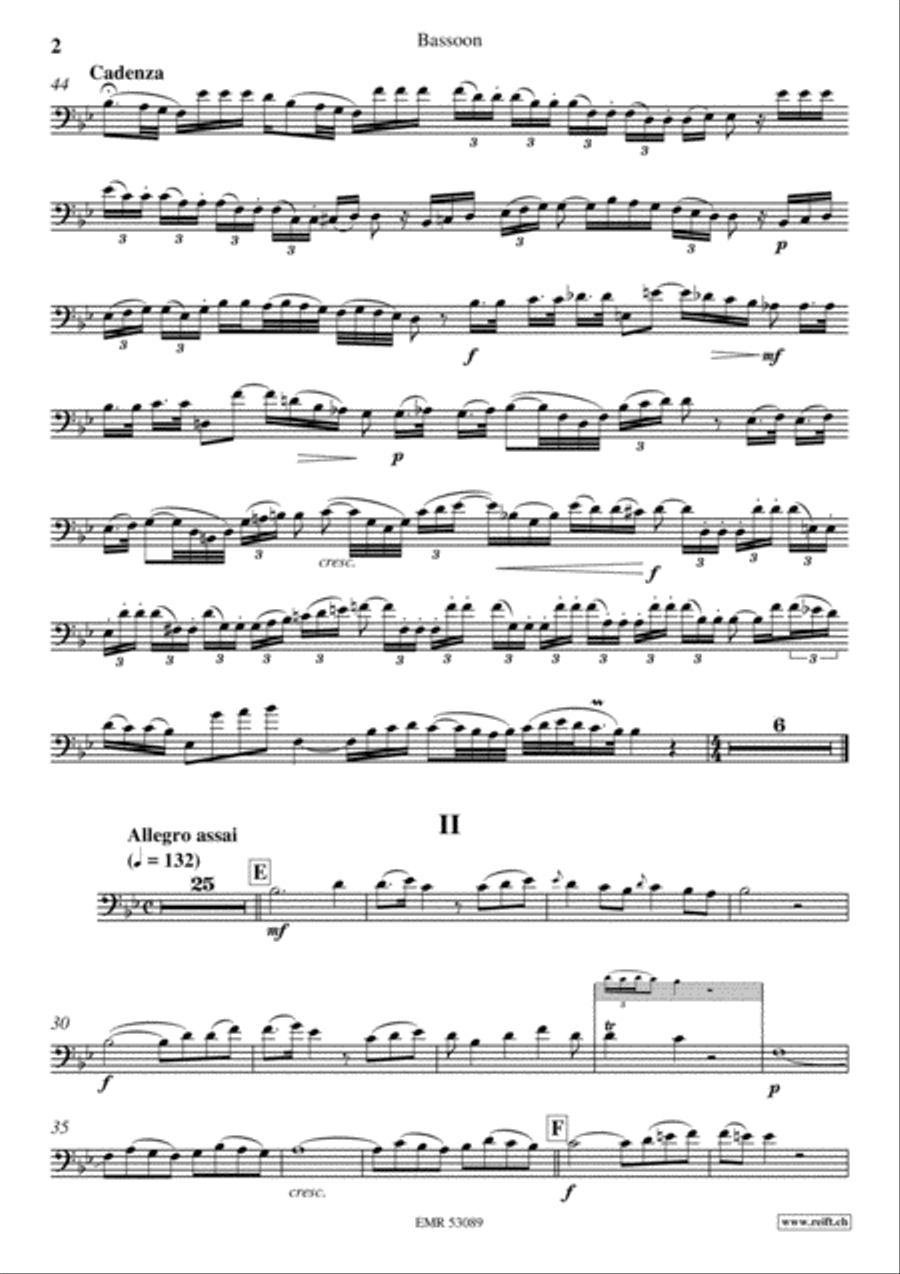 Concerto Bassoon Solo scores gallery preview page 3