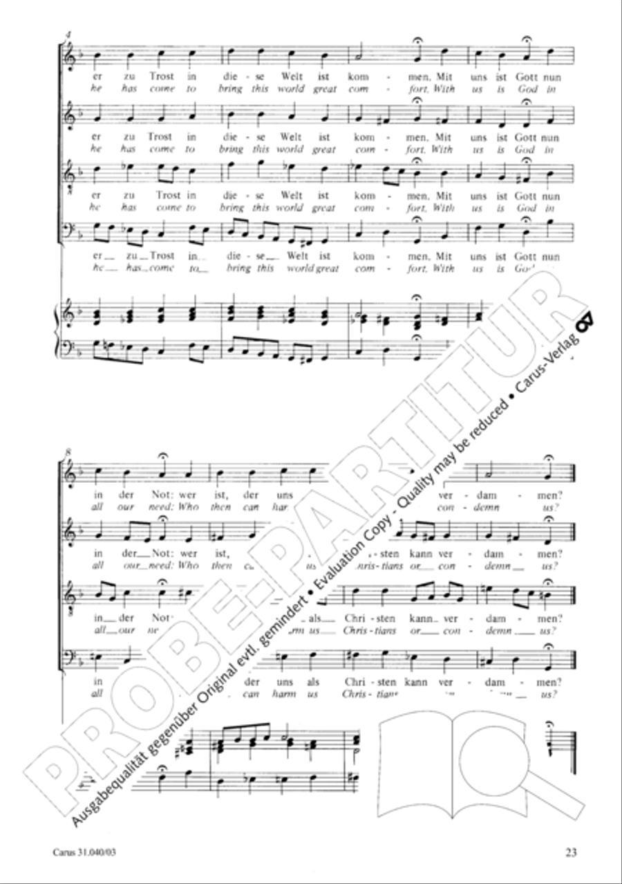 Christ was manifested for this purpose (Dazu ist erschienen der Sohn Gottes) ATB scores gallery preview page 24