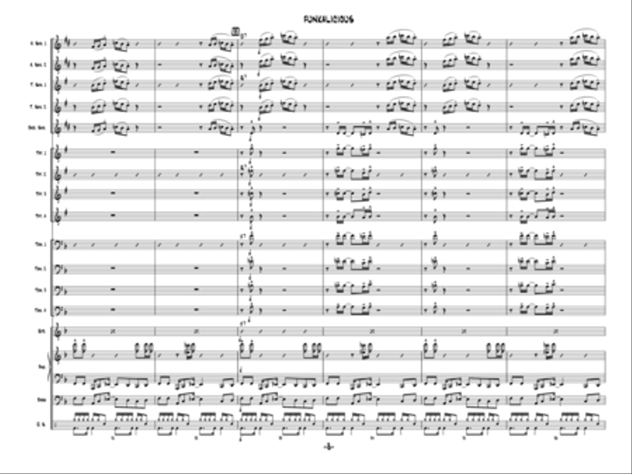 Funkalicious Jazz Ensemble scores gallery preview page 7
