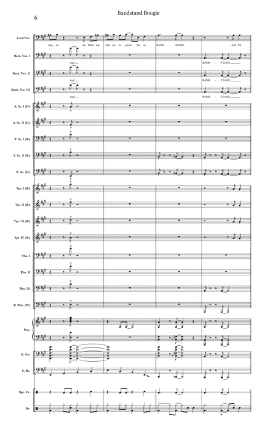 Jump Shout Boogie Jazz Ensemble scores gallery preview page 6