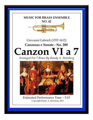Canzon VI a 7 - No. 200