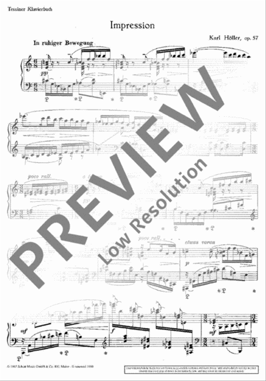 Tessiner Piano book Piano Solo scores gallery preview page 3