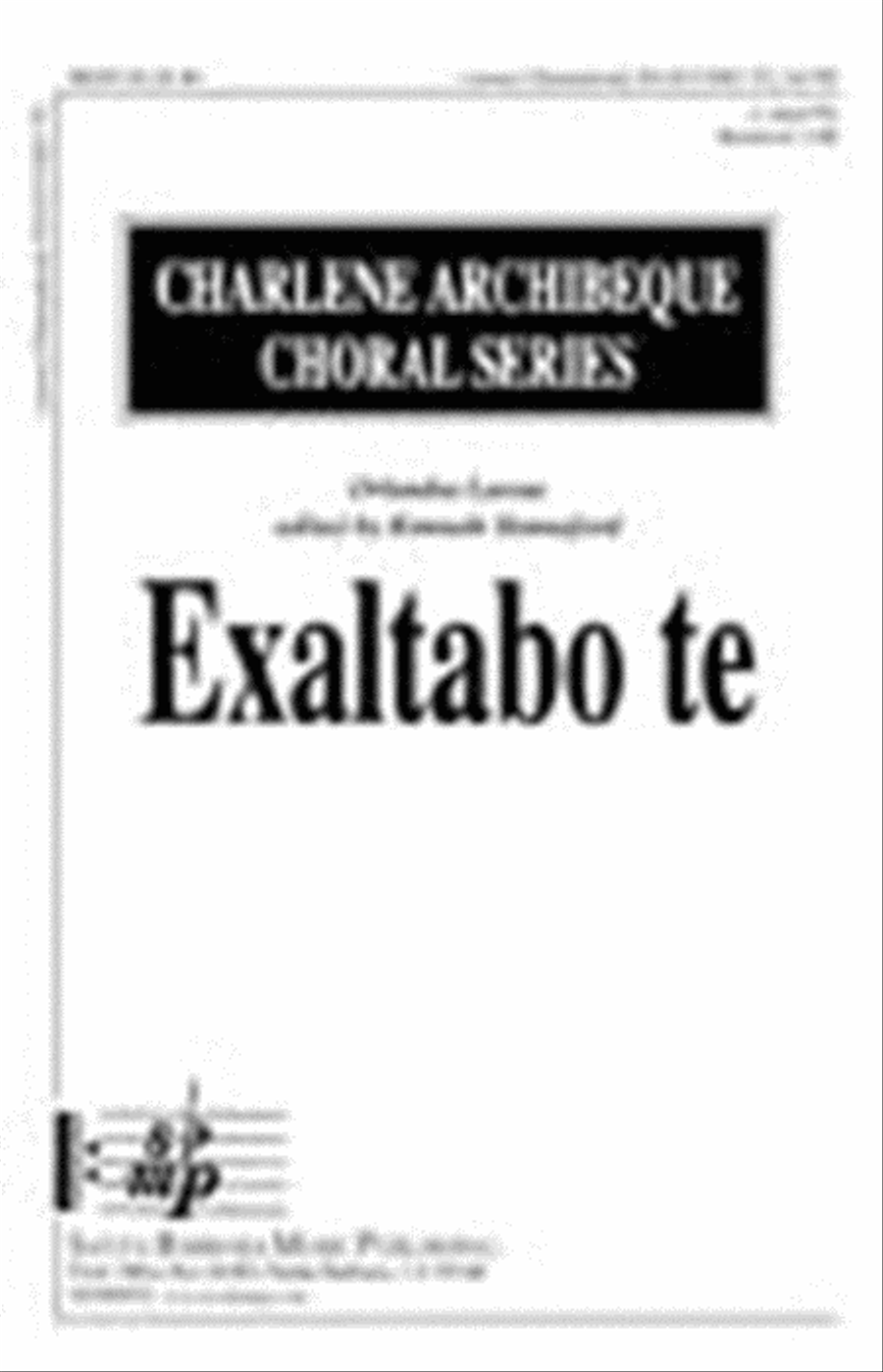 Exaltabo te - SATB Octavo 4-Part scores gallery preview page 1
