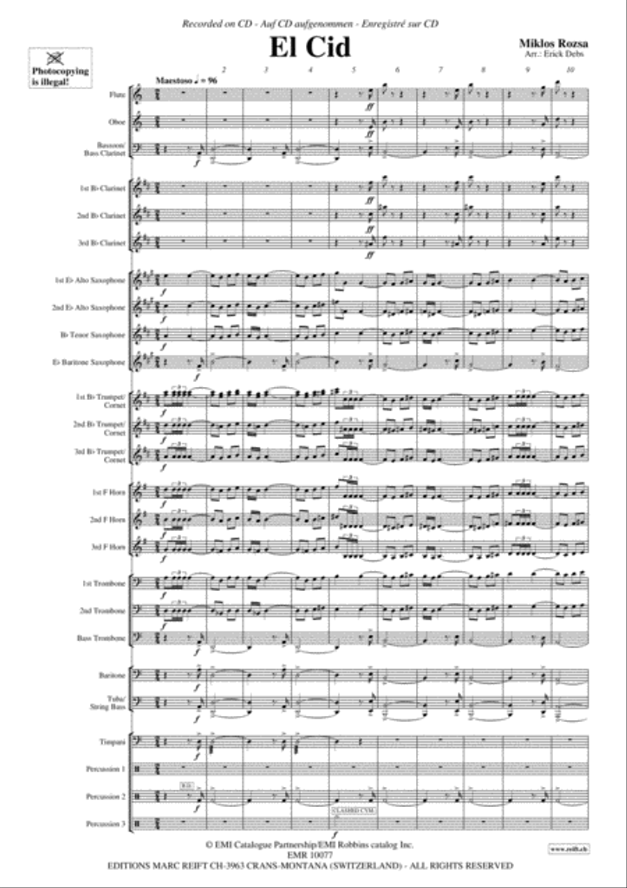 El Cid El Cid Concert Band scores gallery preview page 4