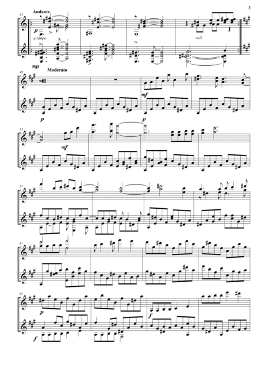 Divagazioni Acoustic Guitar scores gallery preview page 3