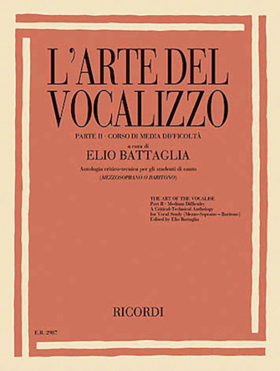 L'Arte Del Vocalizzo – Parte II: Corso di Media Difficoltà Voice scores gallery preview page 1