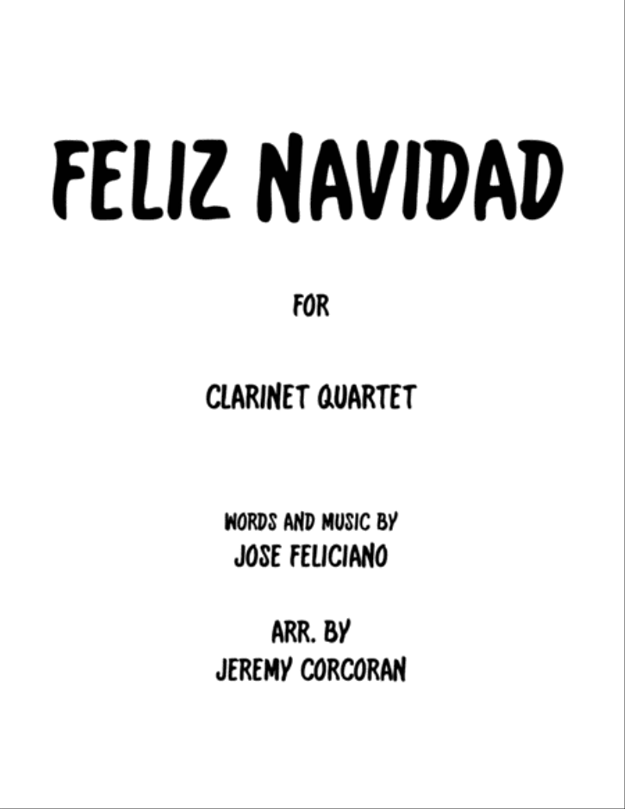 Feliz Navidad Woodwind Quartet scores gallery preview page 1